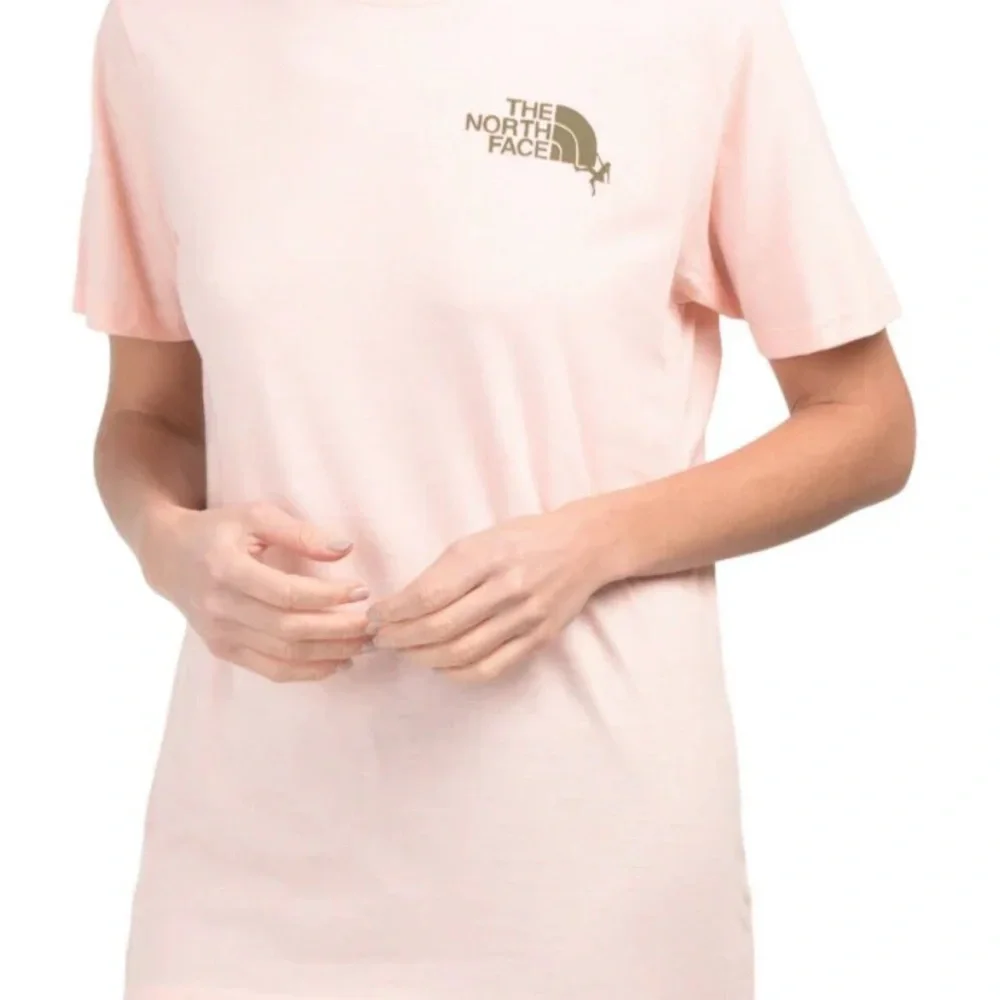 The North Face Pale Pink Logo Short Sleeve Tee - Picture 9 of 9